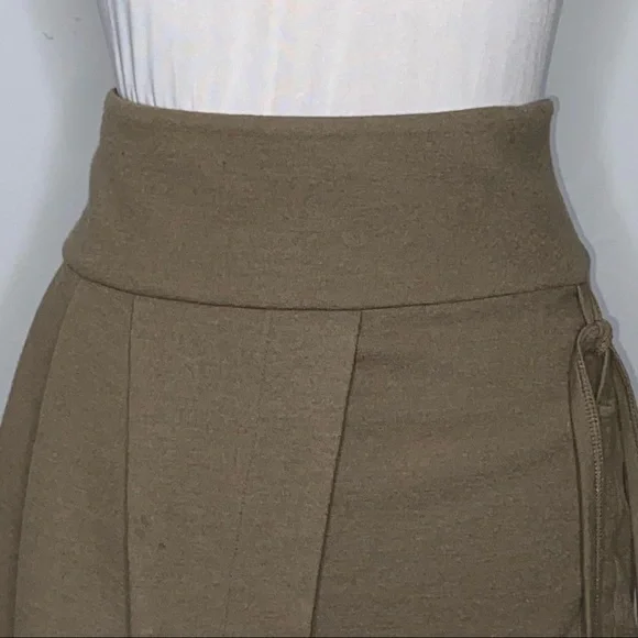 Karl Lagerfeld Wool Mini Ruched Skirt Women’s 4 Fall Christmas Holiday Gift - Picture 6 of 11